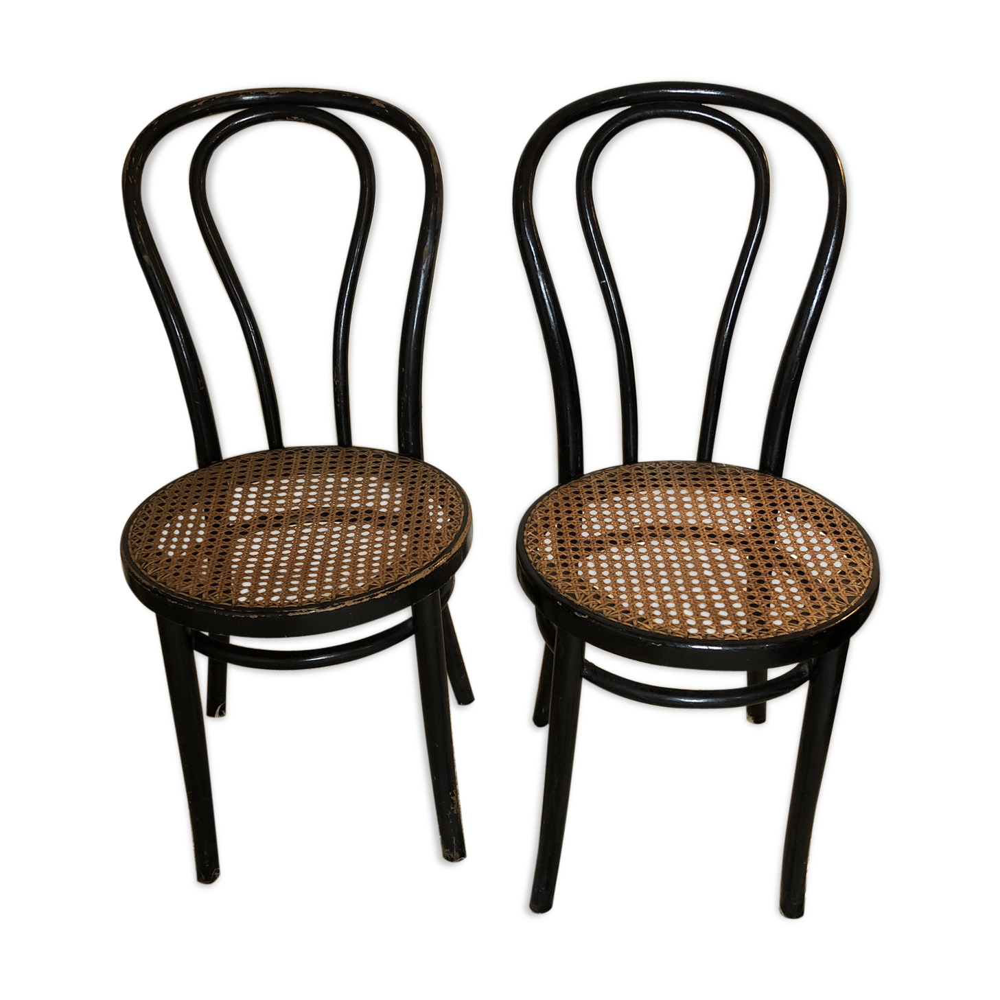 Set of 2 chairs thonet cane