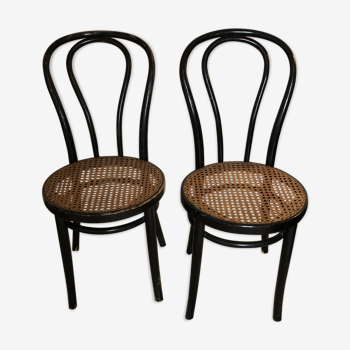 Set of 2 chairs thonet cane