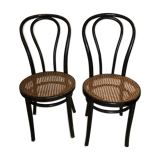 Set of 2 chairs thonet cane