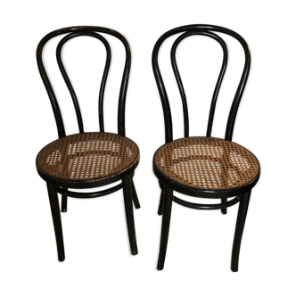 Set of 2 chairs thonet cane
