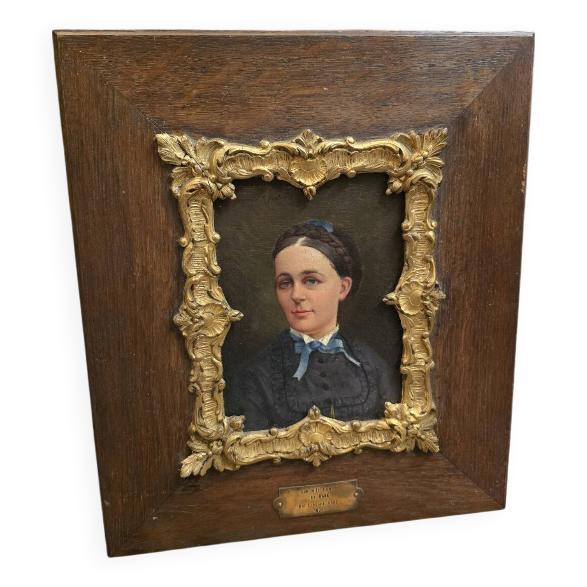 Oil on panel, 19th century