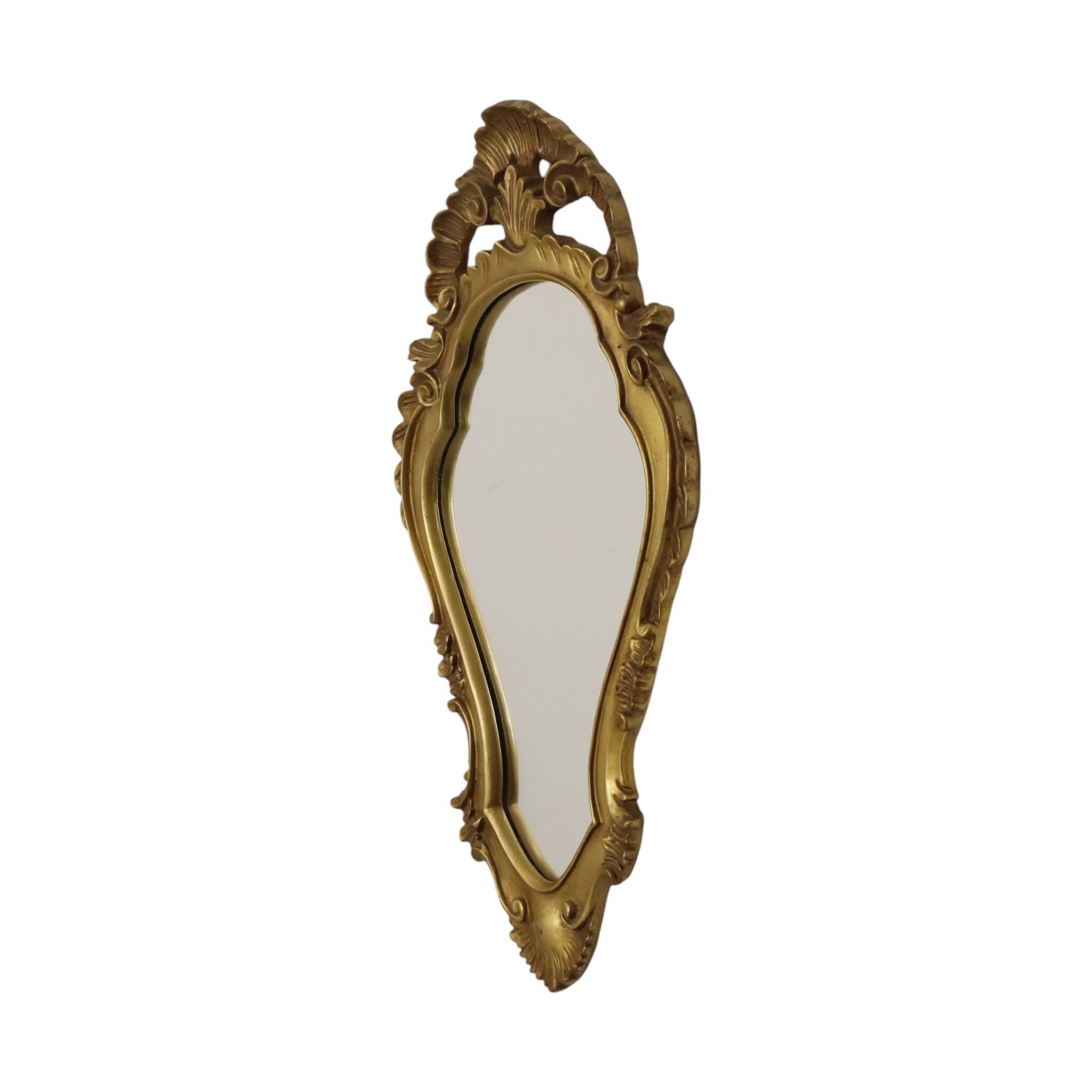 Mid-Century Crested Mirror – Classic Gold French Mirror 63 cm
