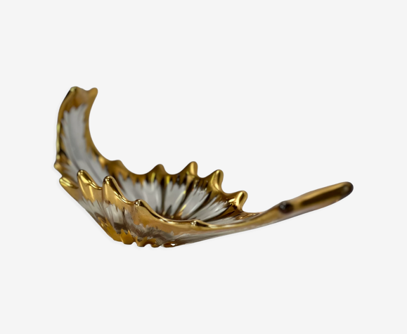 Gondola boat with golden accent