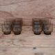 Set of 6 medium luminarc smoked glass glasses