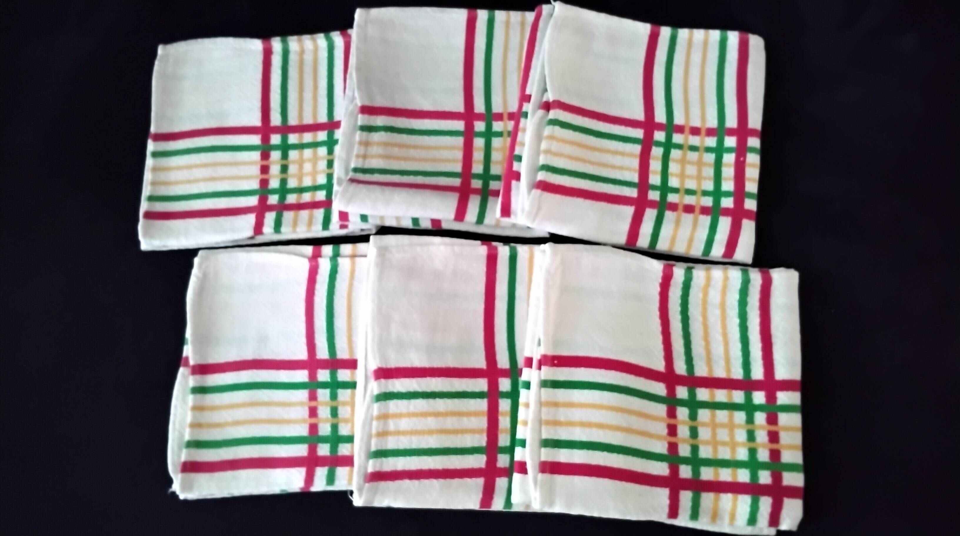 6 linen napkins Basque linen