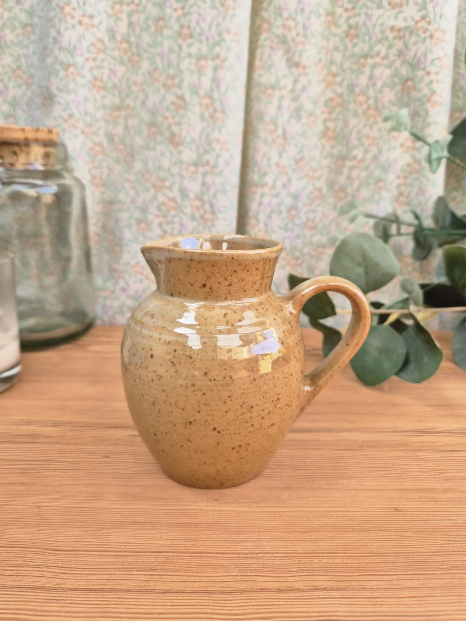 Pot vase carafe pichet vintage grès