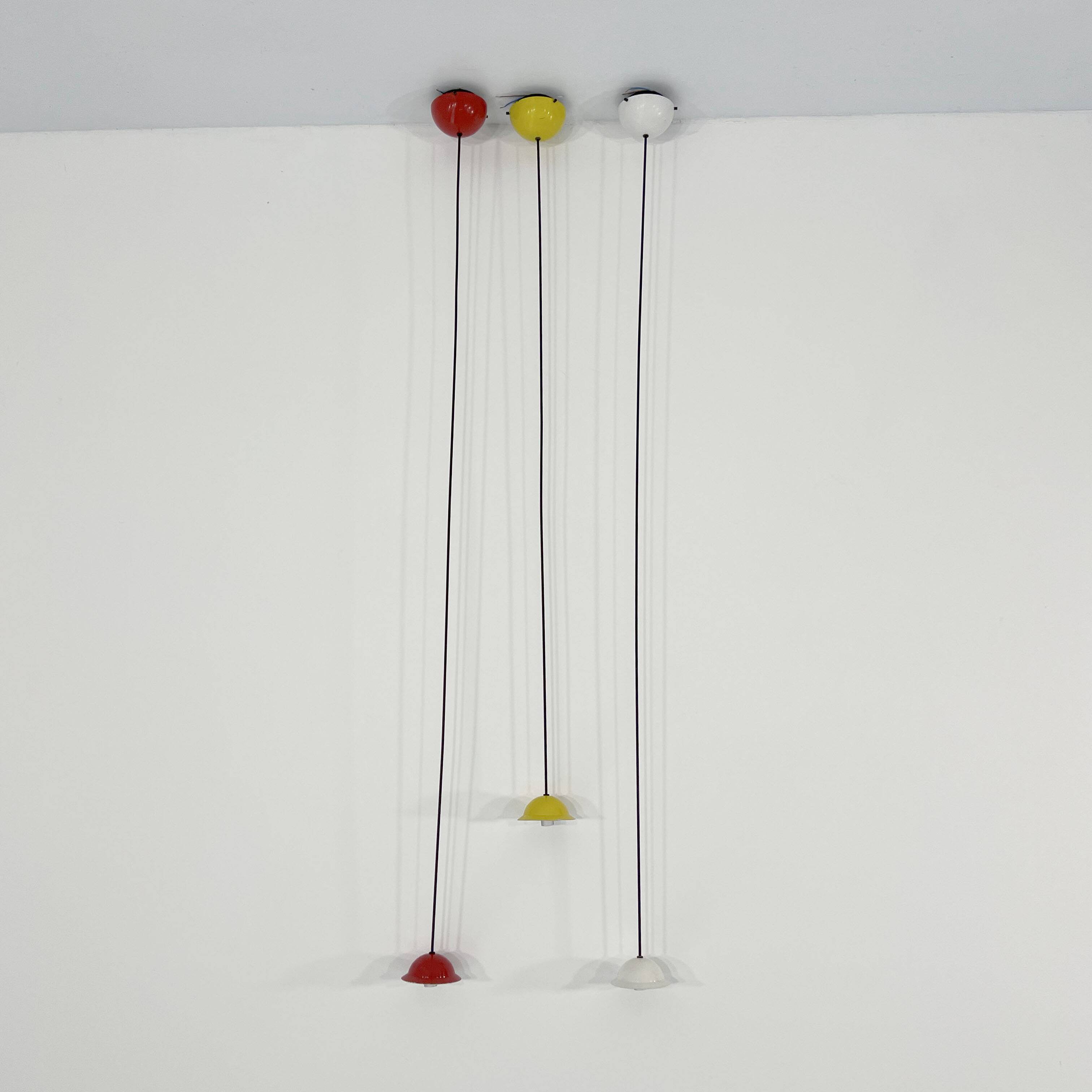 Set of 3 Pendant Lamps from Stilnovo, 1980