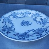 Old Sarreguemines earthenware compote dish, Bertha pattern