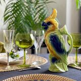 2 stemmed glasses from the Lorraine crystal factory