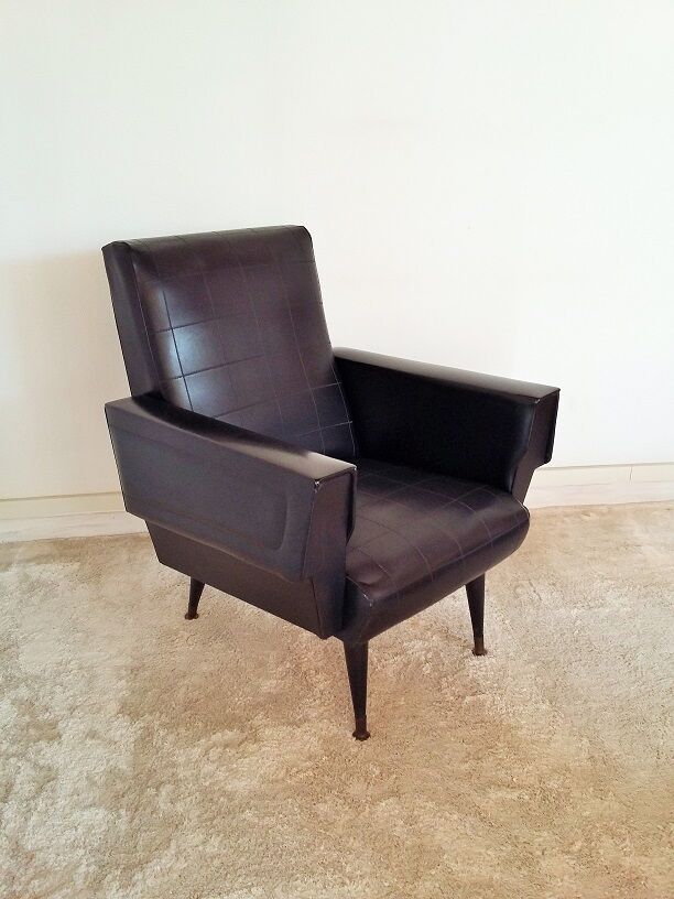 Black armchair of the 1950s