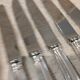 6 silver-plated dessert knives by Christofle Albi, 19.8cm