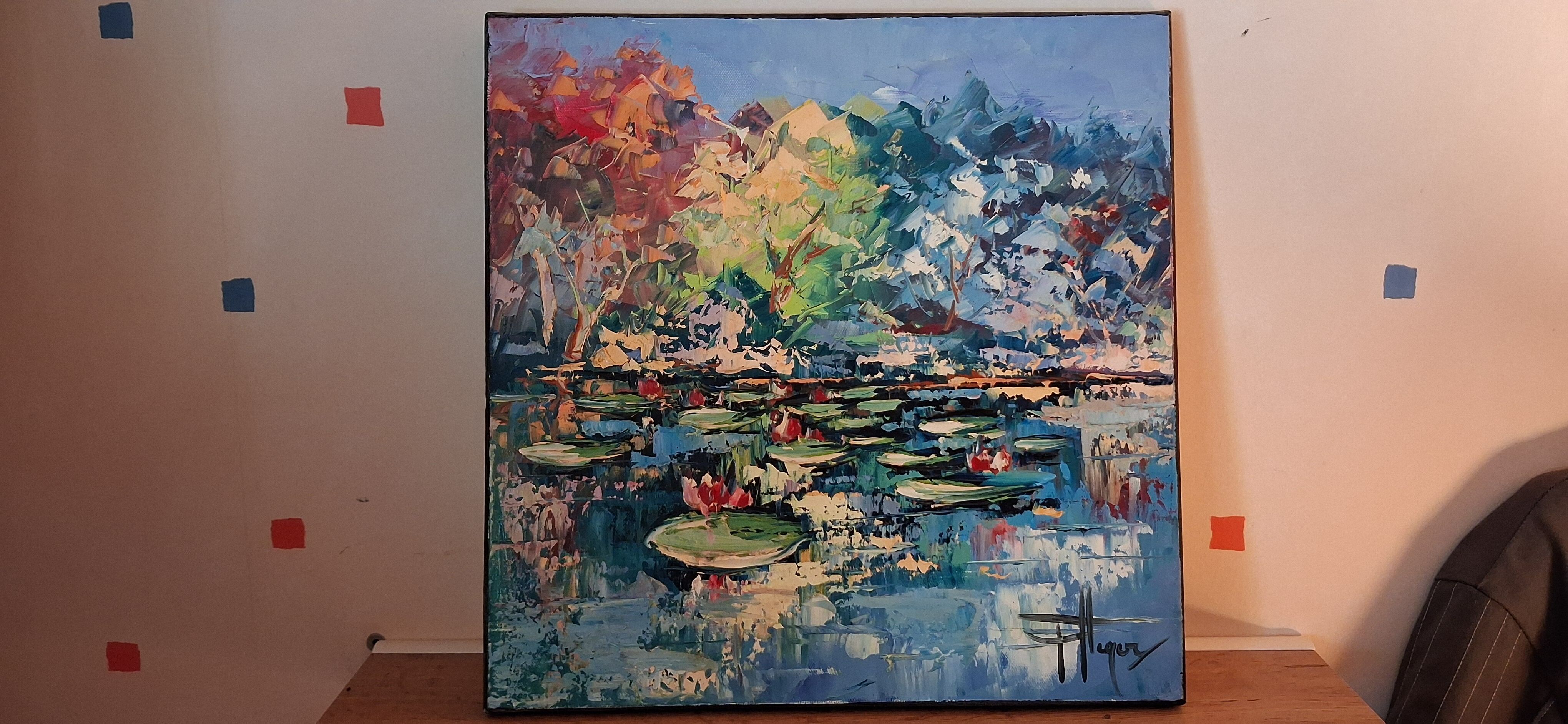 Landscape Table Nymphéas - Olivier Pfleger (40x40cm)