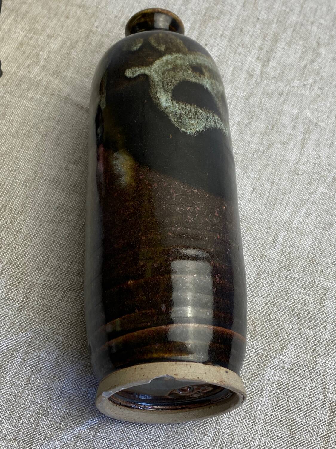 Glazed stoneware vase