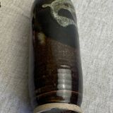 Glazed stoneware vase