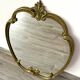 Vintage and rare gilt brass medallion/oblong/olave/rococo mirror