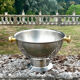 Large Aluminium Champagne Ice Bucket with Gold Tone Handles