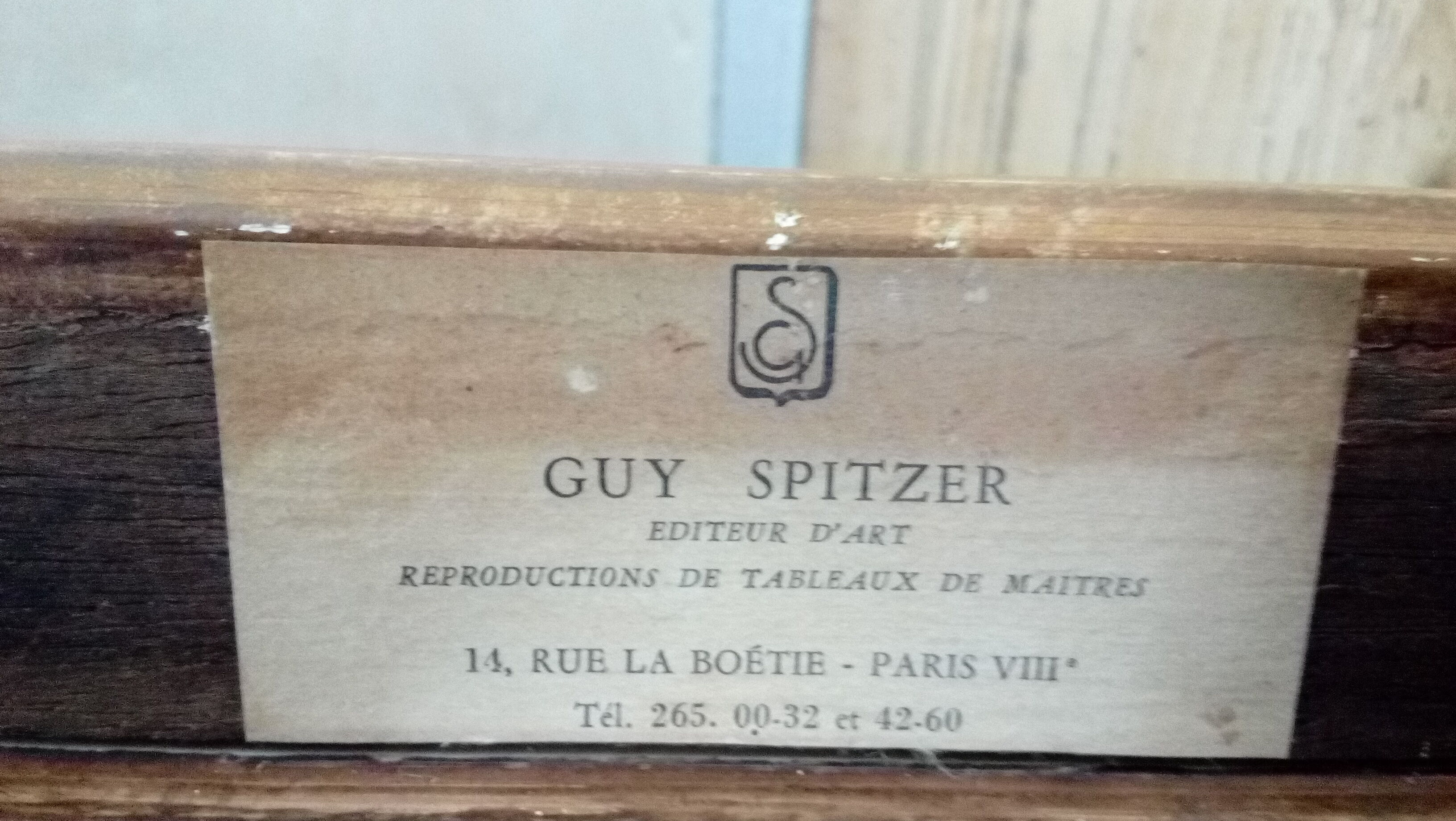 Marine lithograph reproduction table