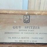 Marine lithograph reproduction table