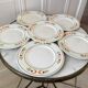 set of 6 colorful flat plates Made in Italy vintage