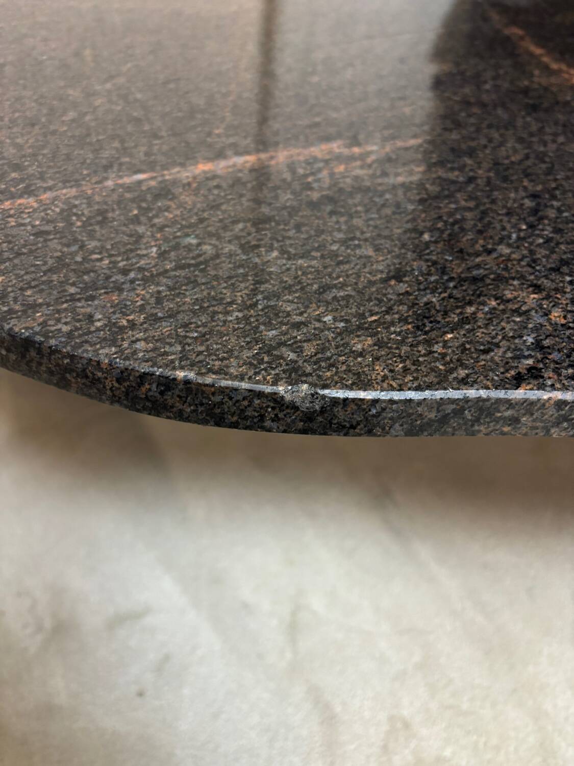 Freeform granite coffee table 1970