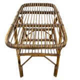 Rattan coffee table in the style of Franco Albini, Italy, 1960s