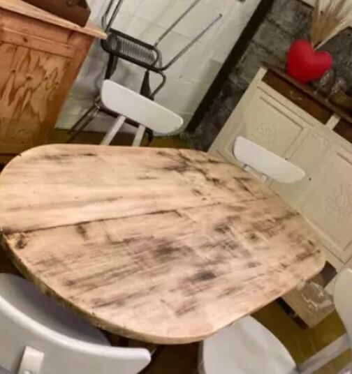 Raw wood table