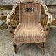 Fauteuil en rotin enfant vintage