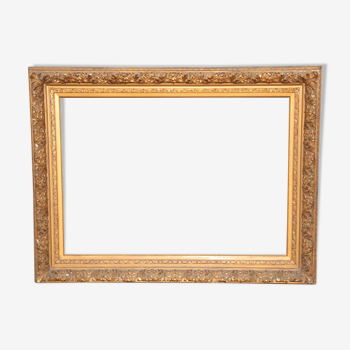 Large gold stucco frame with sheet for table 66 x 93