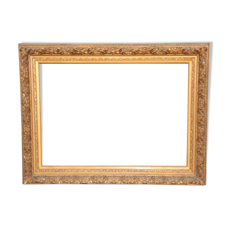 Large gold stucco frame with sheet for table 66 x 93
