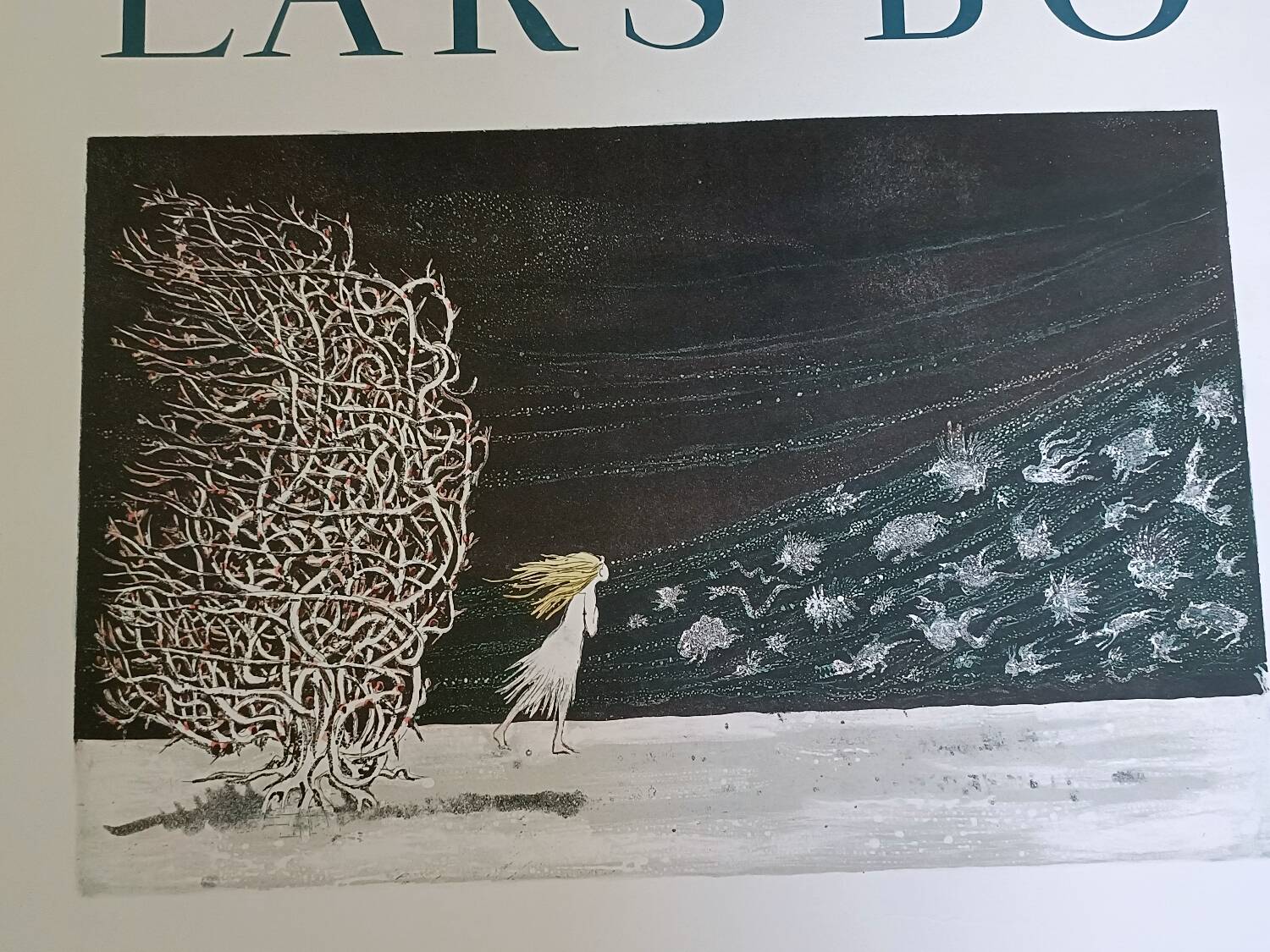 Original poster exhibition Lars Bo, 1968