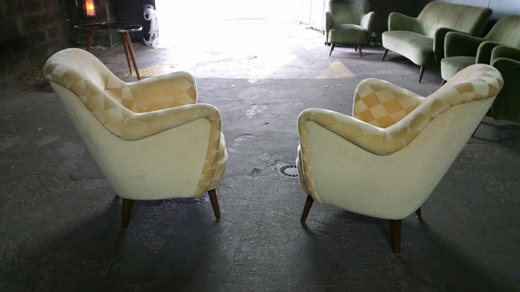 Restored organic year 50-60 club Chair