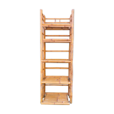 Bamboo bookcase shelf