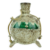 Fat lava jopeko vase with rope and unusual shape 1970s