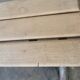 Paire de bancs d'école vintage métal et bois