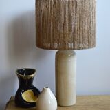 Rope and sandstone lamp