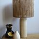 Rope and sandstone lamp