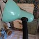 Vintage enamelled metal articulated desk lamp