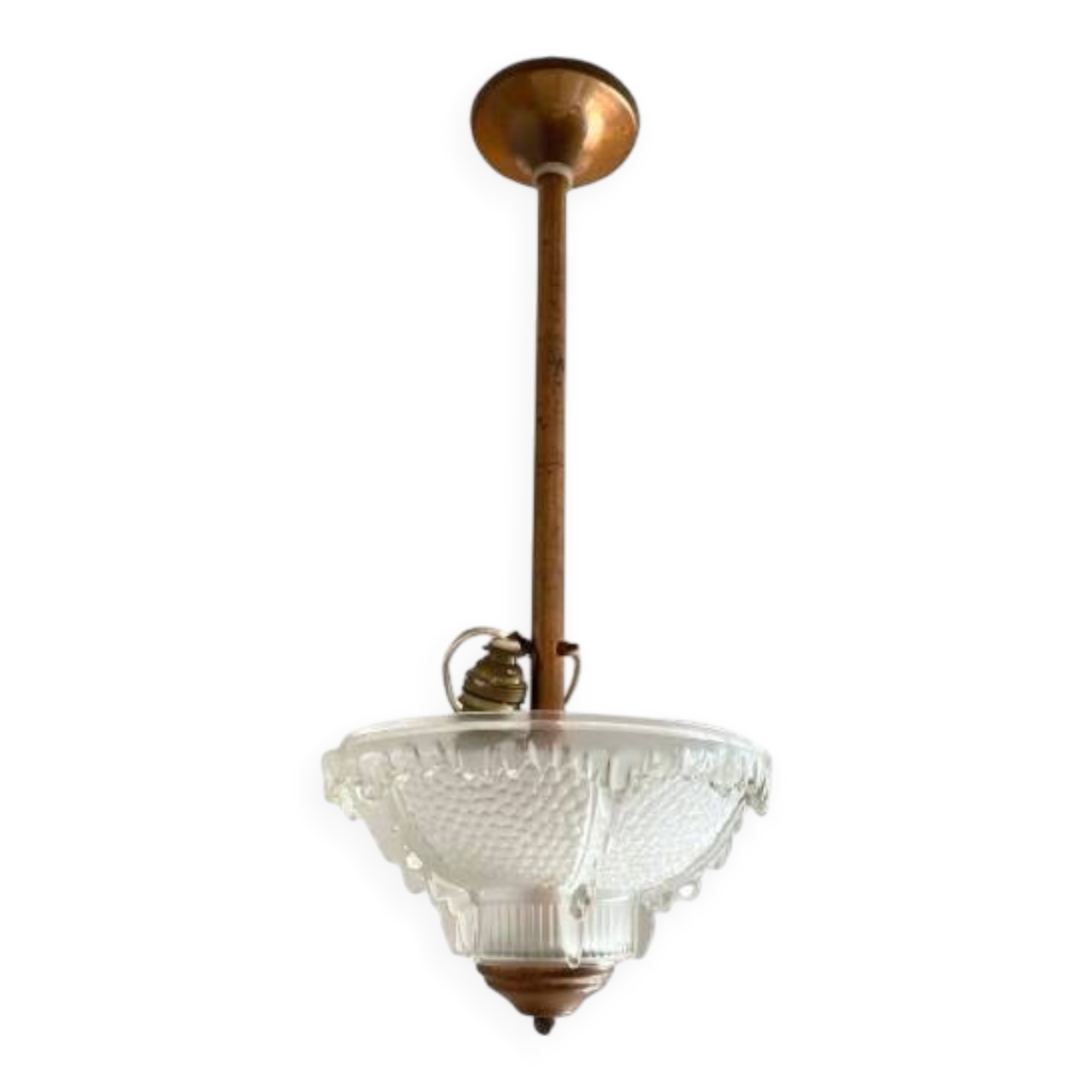 Ezan and Petitot art deco pendant light