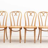 Thonet style heart bistro chair in beech