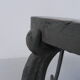 Art Nouveau stool on 3 cast iron legs