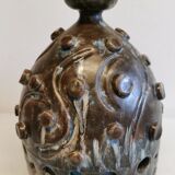 Ceramic table lamp, from Danish Leif Holm. with two light sources