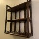 Rattan wall shelf