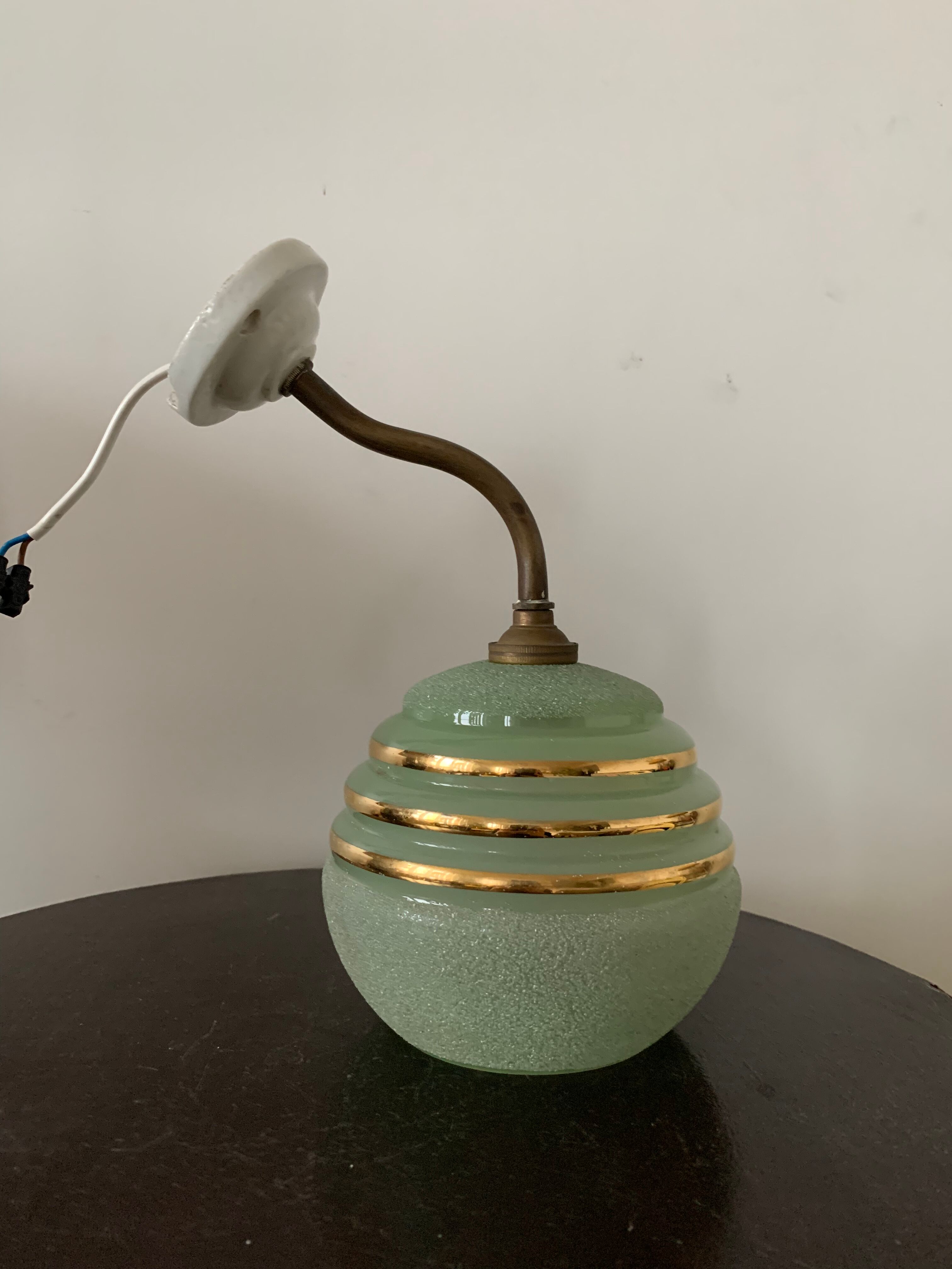 Old gooseneck wall lamp