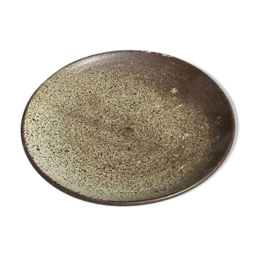Plat en céramique vert indonésien D:26,5