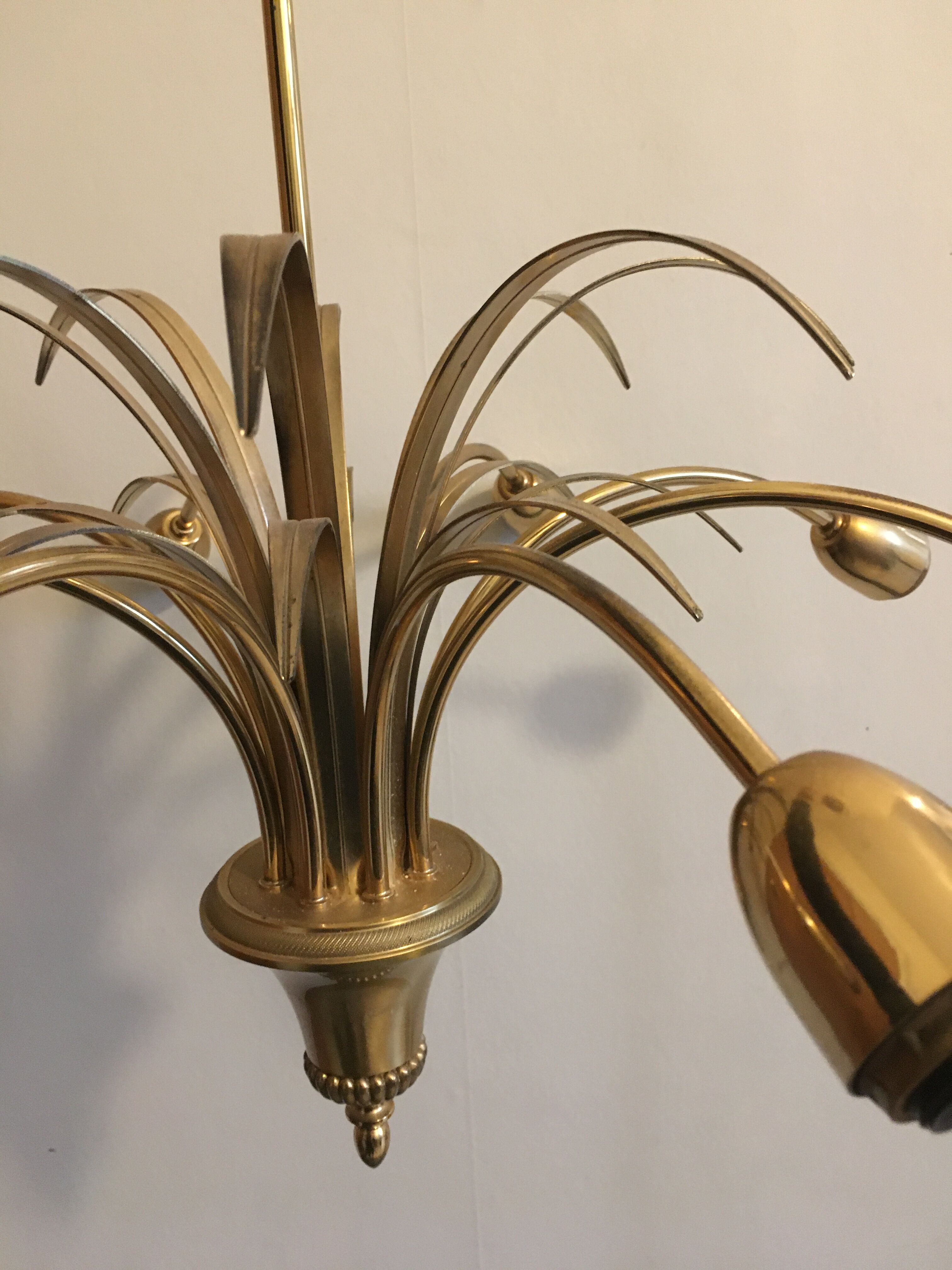 Brass chandelier 1960