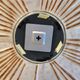 Large glass sunburst mirror / 1960s / 78 cm