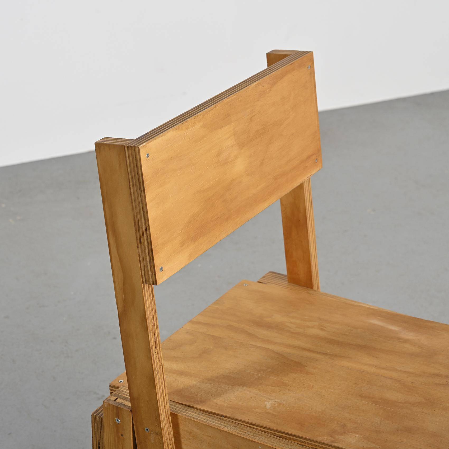 Chair inspired by Autoprogettazione, after Enzo Mari