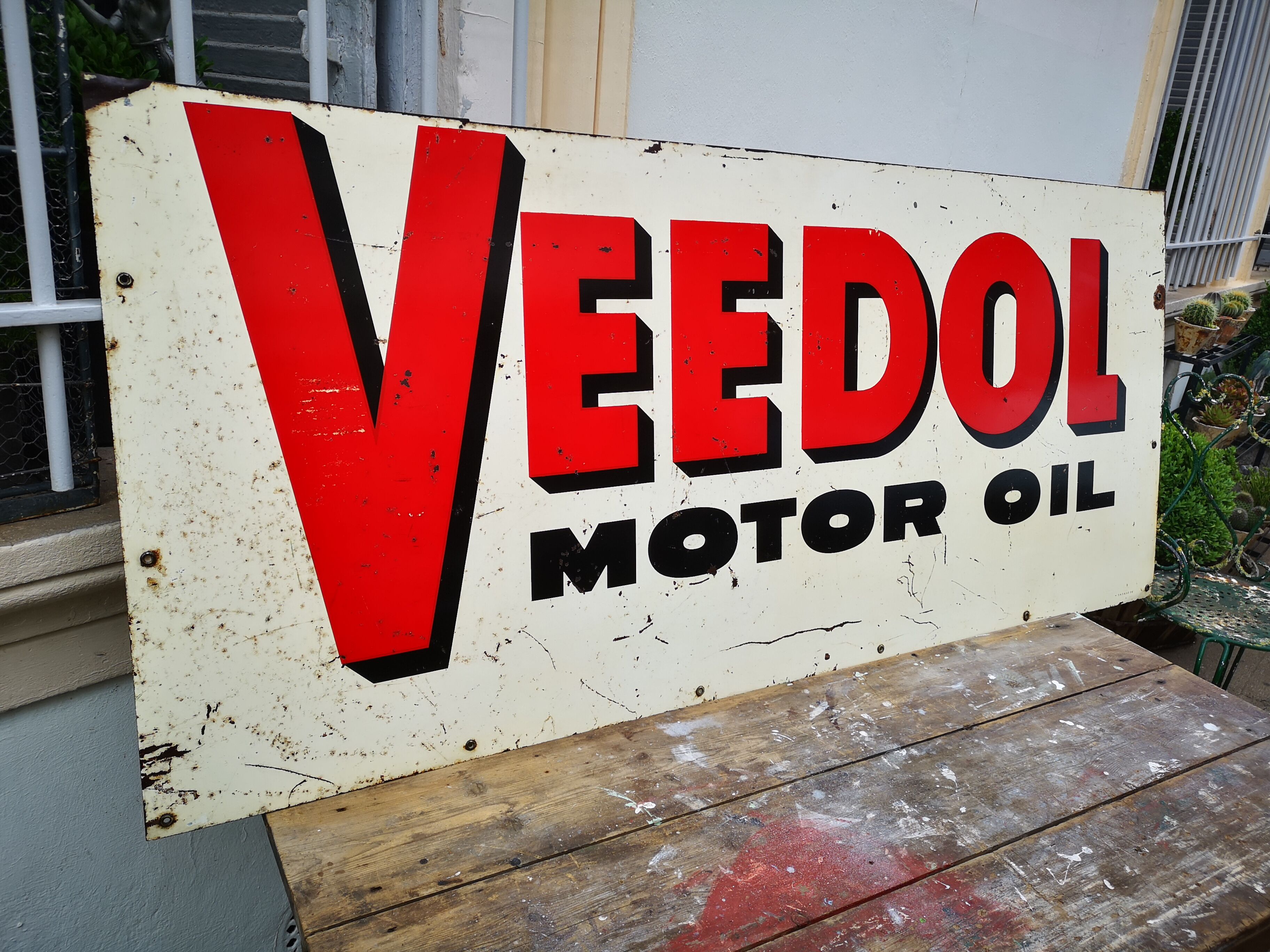 Veedol painted sheet, 1956