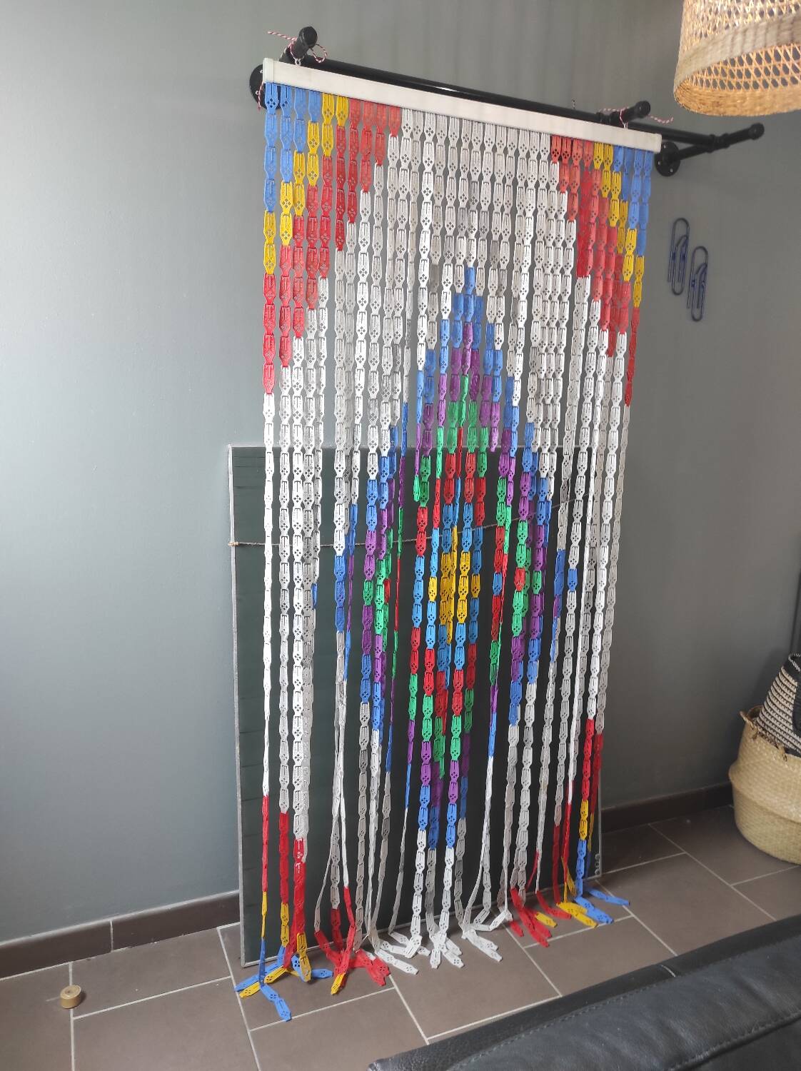 Vintage door curtain