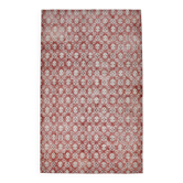 Tapis vintage turc à motif rouge intégral, 207x333 cm